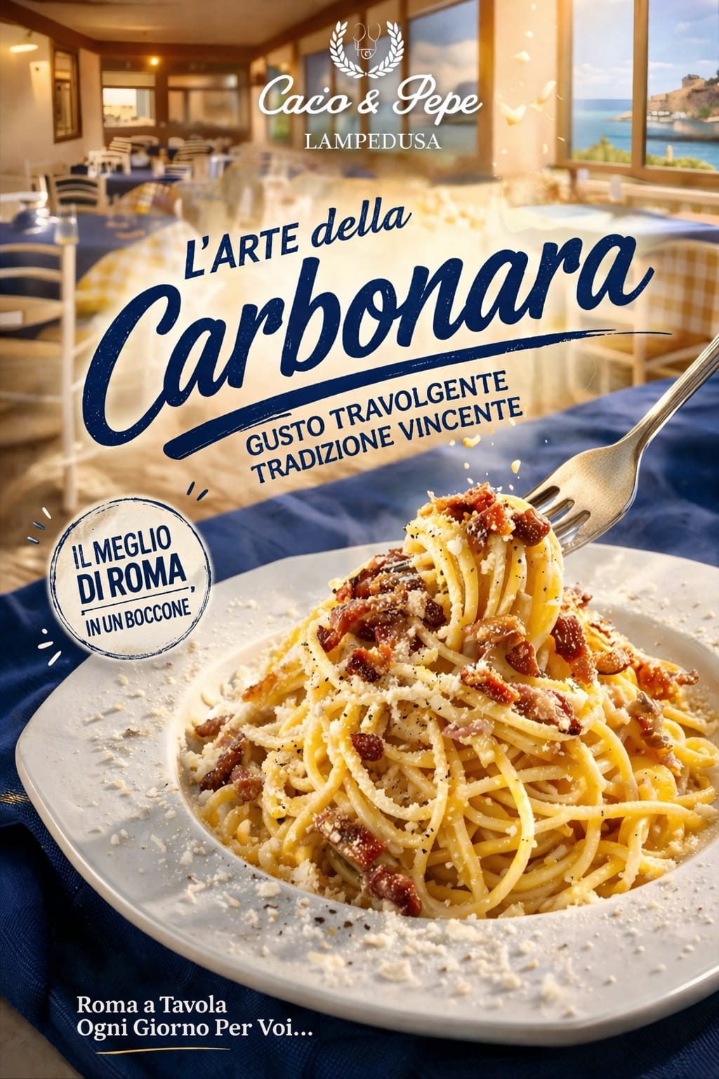 Roma incontra il mare: la Trattoria Cacio & Pepe a Lampedusa — foto 9