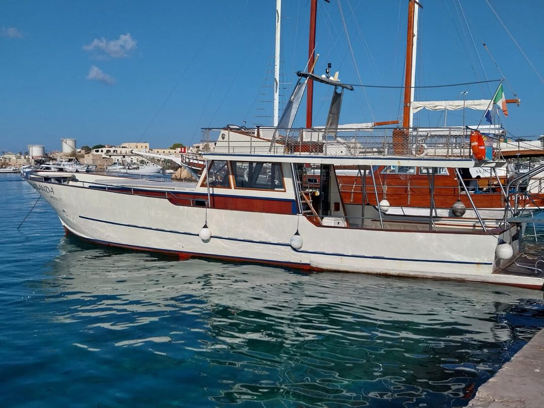 A bordo di Barca Sciaranda con il suo esperto capitano Davide