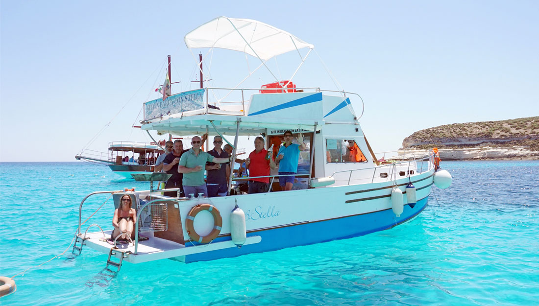 Giro dell’isola con barca Stella